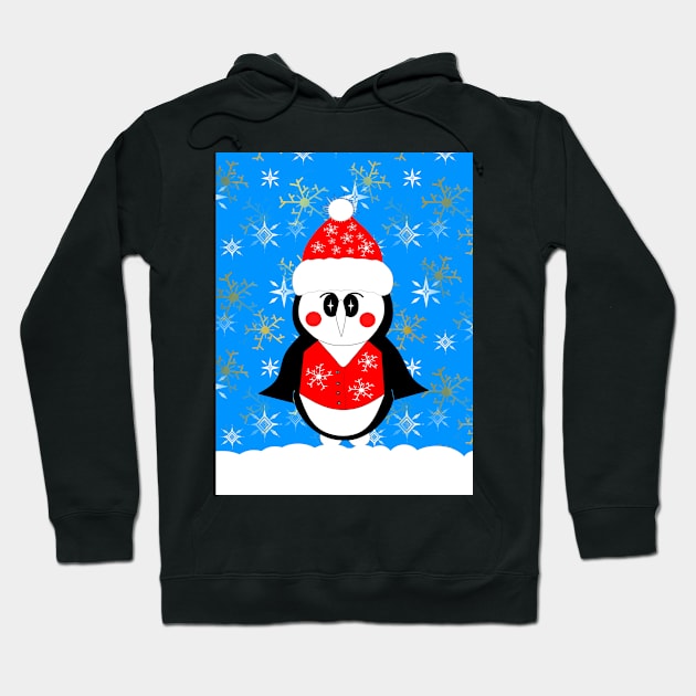 CHRISTMAS Penguin Winter Wonderland Hoodie by SartorisArt1